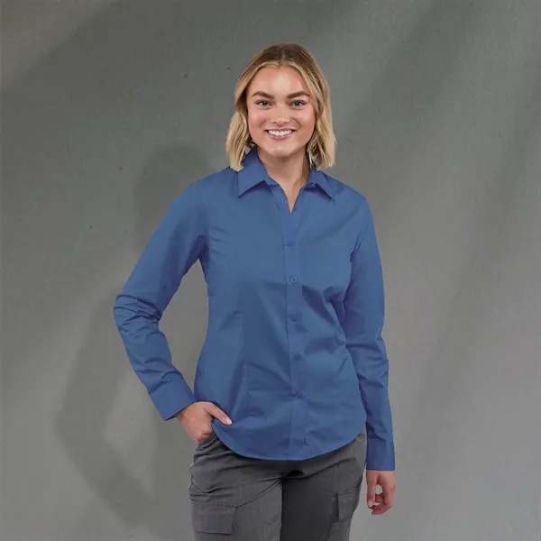 Blue (480) color option for Women's Wilshire Long Sleeve Shirt