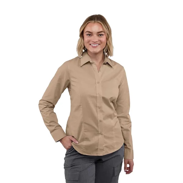Desert Khaki (169) color option for Women's Wilshire Long Sleeve Shirt