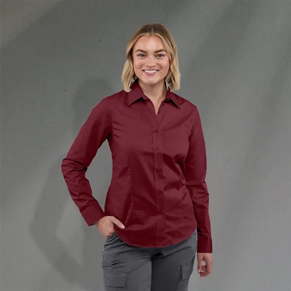 Maroon (384) color option for Women's Wilshire Long Sleeve Shirt