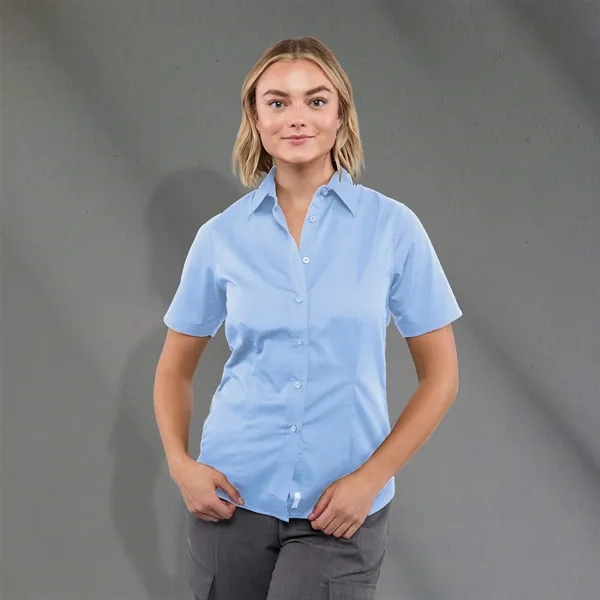 Frost Blue (435) color option for Women's Stirling Short Sleeve Shirt