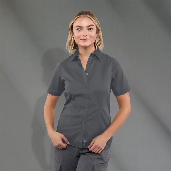 Grey Storm (991) color option for Women's Stirling Short Sleeve Shirt