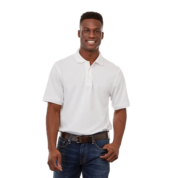 White (125) color option for Men's Belmont Short Sleeve Polo