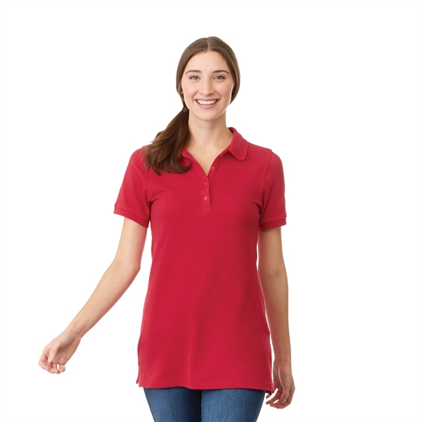 Team Red (358) color option for Women's Belmont Short Sleeve Polo