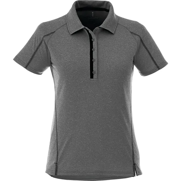 Heather Dk Charcoal/Black Smk (988) color option for Women's Macta Short Sleeve Polo