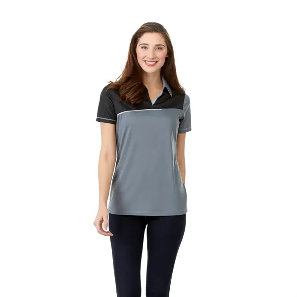 Steel Grey/Black (945) color option for Women's Prater Short Sleeve Polo