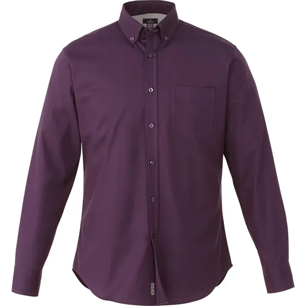 Dark Plum (585) color option for Men's Wilshire Long Sleeve Shirt Tall