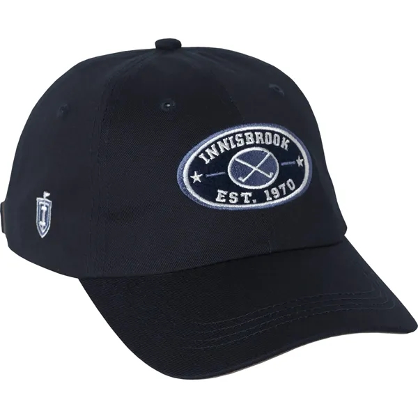 Navy 410 (575) color option for Unisex Apex Chino Twill Ballcap