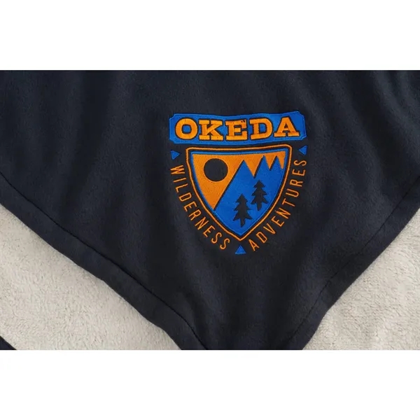 Navy (Ny) color option for Fleece Sherpa Blanket