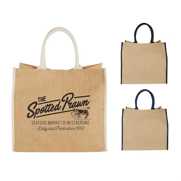 Cream color option for Large Jute Tote