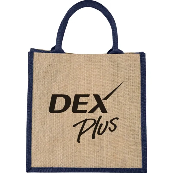 Navy (Ny) color option for Medium Jute Gift Tote