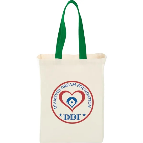 Green (Gr) color option for Nebraska 5oz Cotton Canvas Grocery Tote
