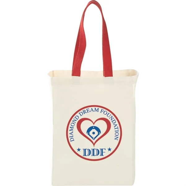 Red (Rd) color option for Nebraska 5oz Cotton Canvas Grocery Tote