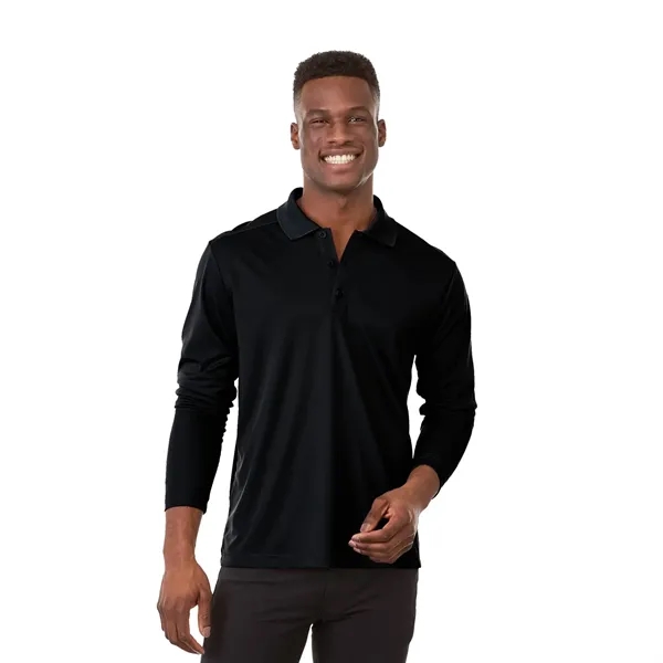 Black (995) color option for Men's Mori Long Sleeve Polo