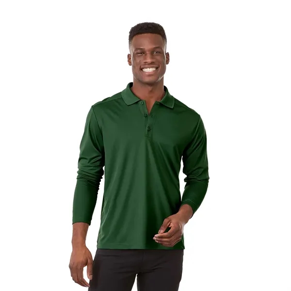 Forest Green (640) color option for Men's Mori Long Sleeve Polo