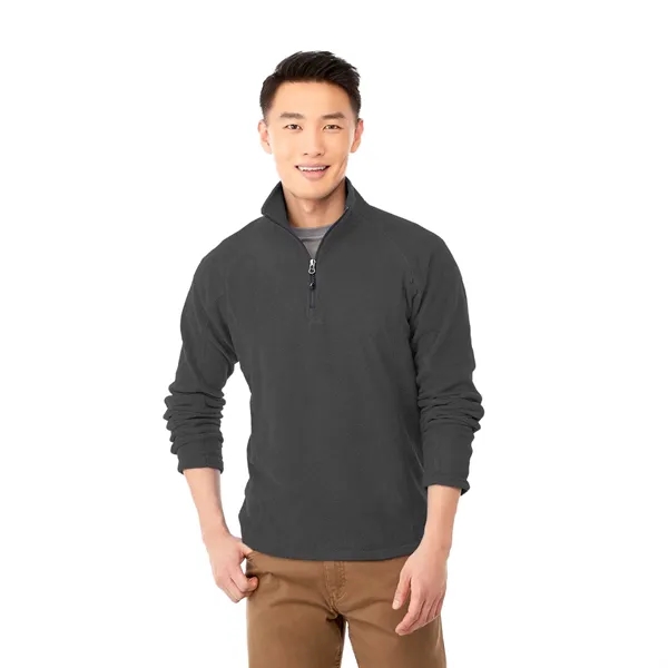 Grey Storm (991) color option for Men's Bowlen Polyfleece Qtr Zip