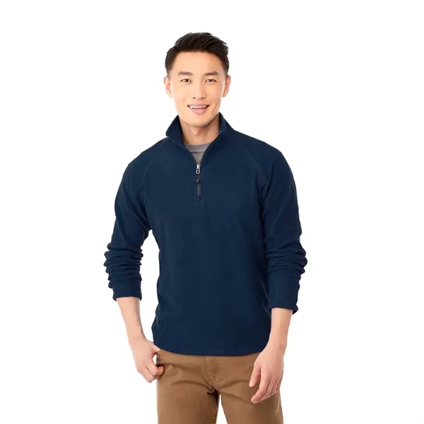 Navy (575) color option for Men's Bowlen Polyfleece Qtr Zip