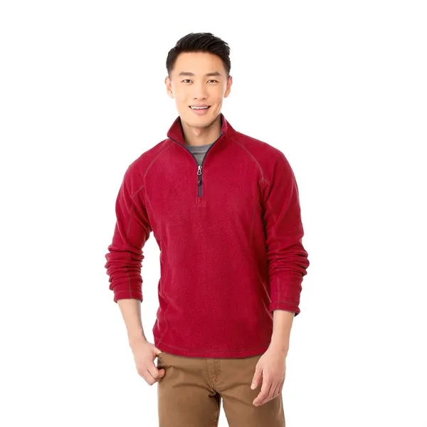 Team Red (358) color option for Men's Bowlen Polyfleece Qtr Zip