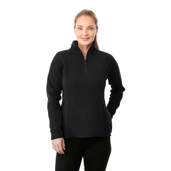 Black (995) color option for Women's Bowlen Polyfleece Half Zip