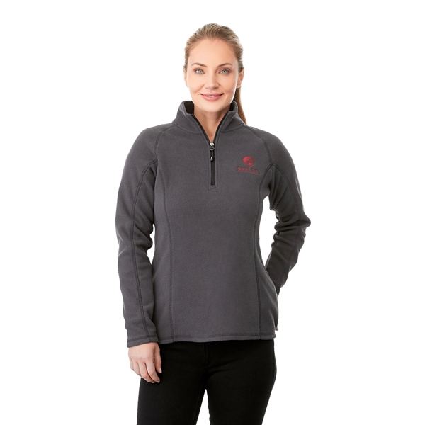 Grey Storm (991) color option for Women's Bowlen Polyfleece Half Zip