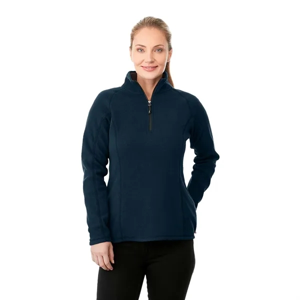 Navy (575) color option for Women's Bowlen Polyfleece Half Zip