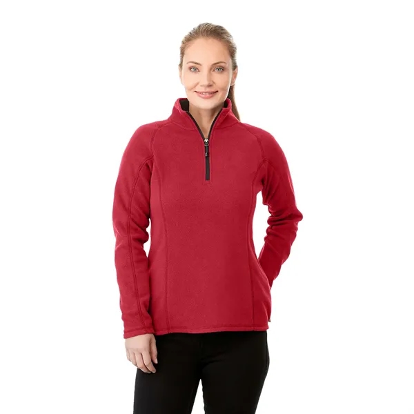 Team Red (358) color option for Women's Bowlen Polyfleece Half Zip