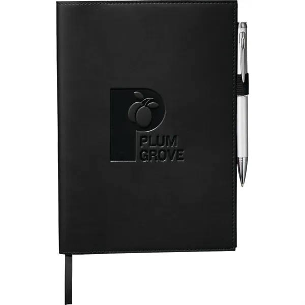 Black (Bk) color option for Fsc® Mix 6" X 8.5" Pedova™ Refillable Journal