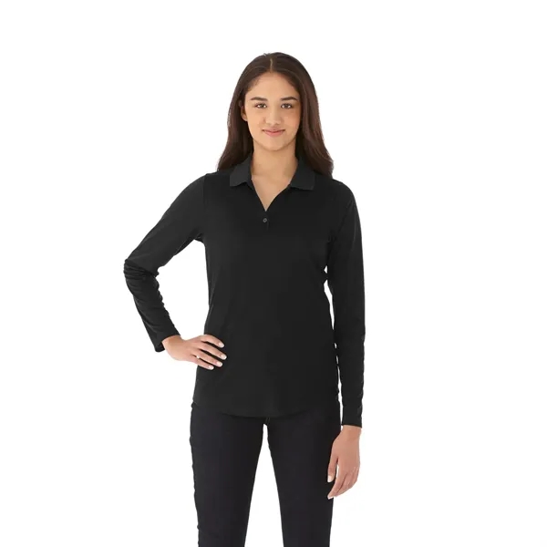 Black (995) color option for Women's Mori Long Sleeve Polo
