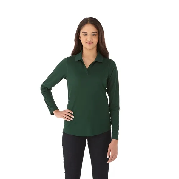 Forest Green (640) color option for Women's Mori Long Sleeve Polo