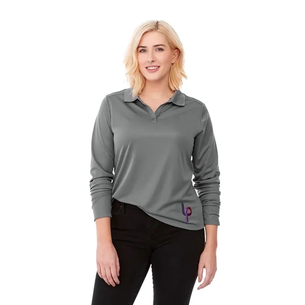 Steel Grey (945) color option for Women's Mori Long Sleeve Polo