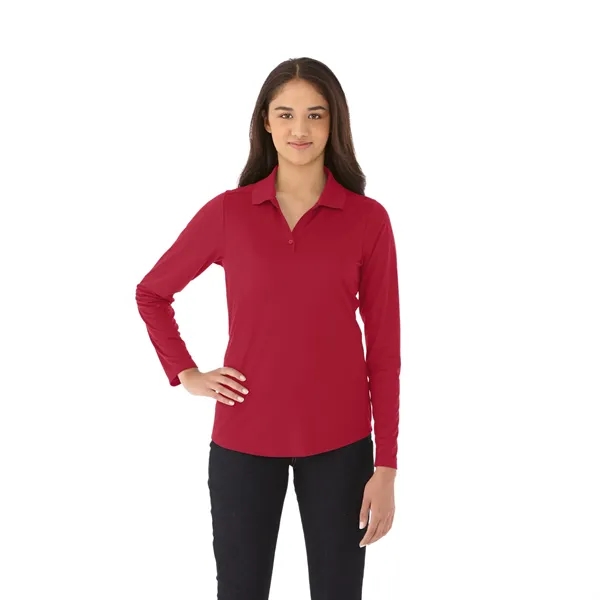 Team Red (358) color option for Women's Mori Long Sleeve Polo