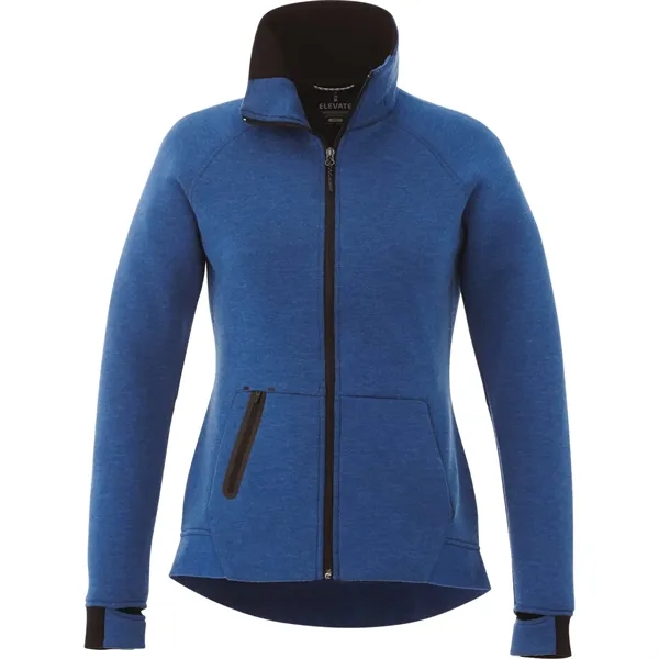 Metro Blue Heather (550) color option for Women's Kariba Knit Jacket