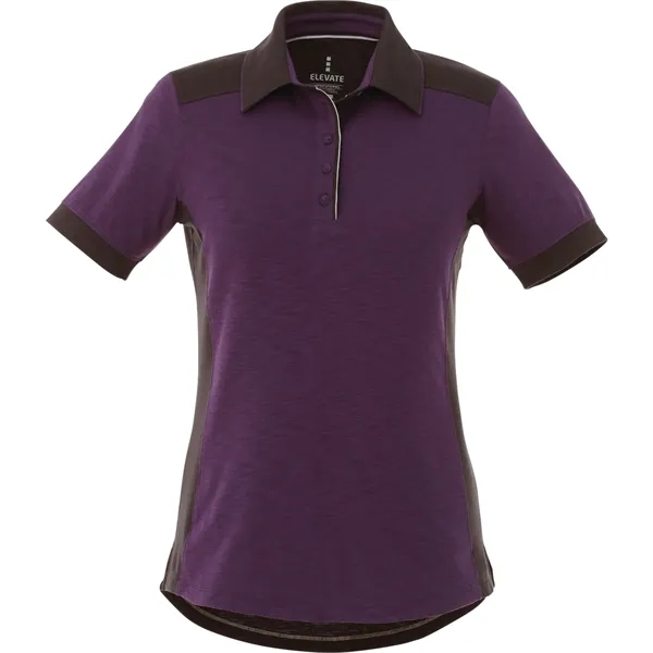 Dark Plum/Black Smoke (585) color option for Women's Laramie Short Sleeve Polo