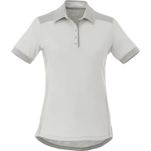 Grey Mist/Fossil (925) color option for Women's Laramie Short Sleeve Polo