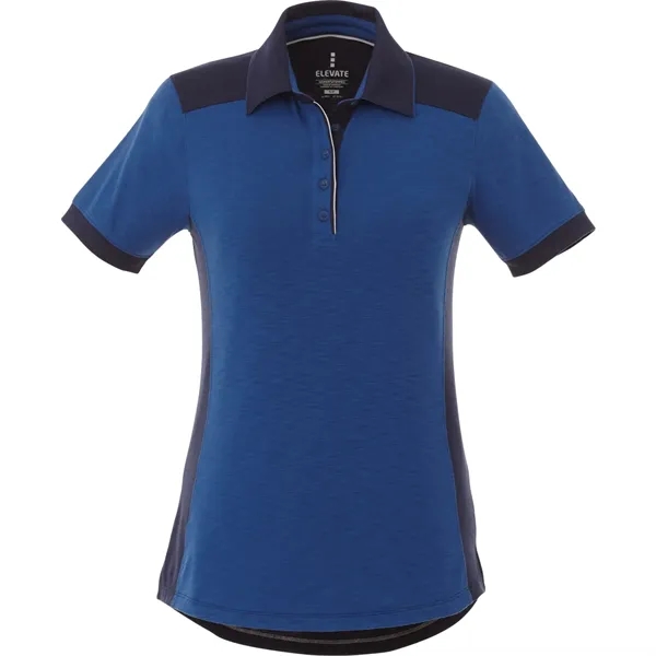 Metro Blue/Vintage Navy (550) color option for Women's Laramie Short Sleeve Polo