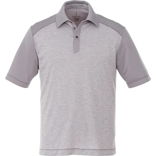 Heather Grey/Quarry (932) color option for Men's Sagano Short Sleeve Polo