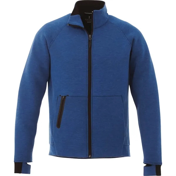 Metro Blue Heather (550) color option for Men's Kariba Knit Jacket