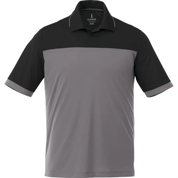 Black/Steel Grey (995) color option for Men's Mack Short Sleeve Polo