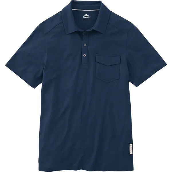 Indigo Blue (552) color option for Men's Lunenburg Roots73 Short Sleeve Polo