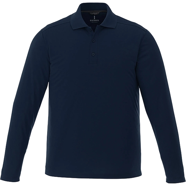 Navy (575) color option for Men's Mori Long Sleeve Polo Tall