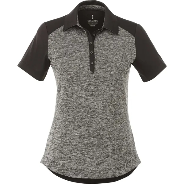 Heather Dk Charcoal/Black Smk (988) color option for Women's Sagano Short Sleeve Polo