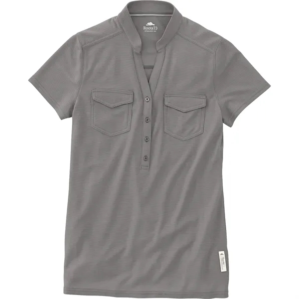 Puma Quarry (938) color option for Women's Lunenburg Roots73 Short Sleeve Polo
