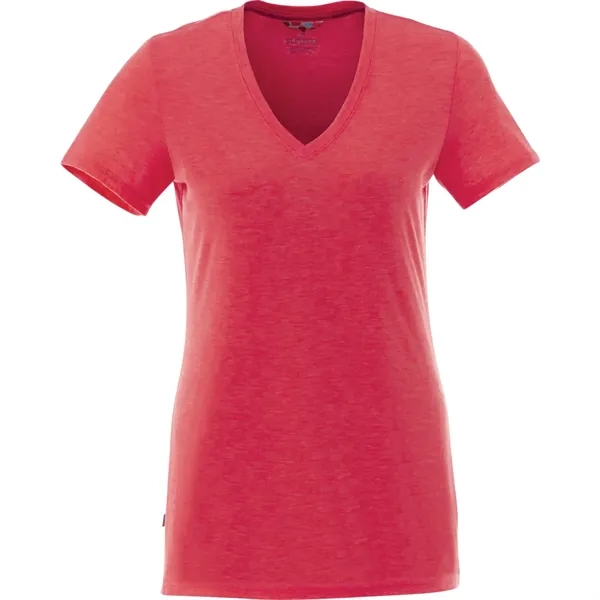 Team Red Heather (358) color option for Women's Sarek V Short Sleeve Tee