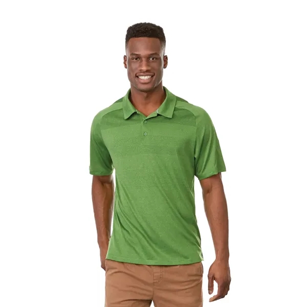 Juniper Heather (655) color option for Men's Antero Short Sleeve Polo