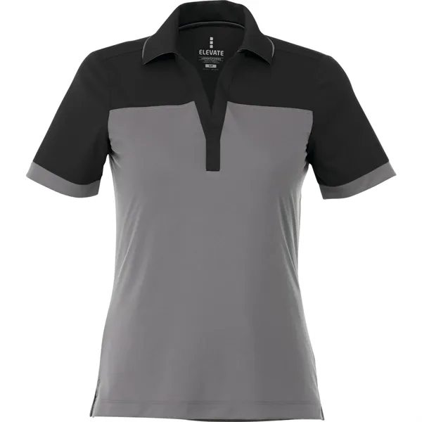 Black/Steel Grey (995) color option for Women's Mack Short Sleeve Polo