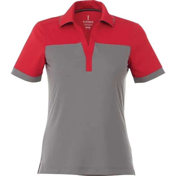 Team Red/Steel Grey (358) color option for Women's Mack Short Sleeve Polo