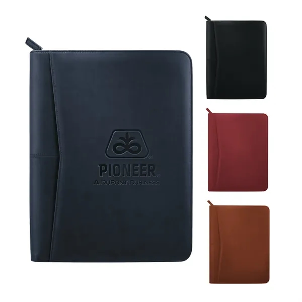Navy (Ny) color option for Fsc® Mix Pedova™ Zippered Ultra Hyde Padfolio
