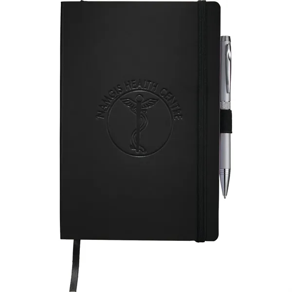 Black (Bk) color option for Fsc® Mix 5.5"X 8.5" Nova Soft Bound Journal