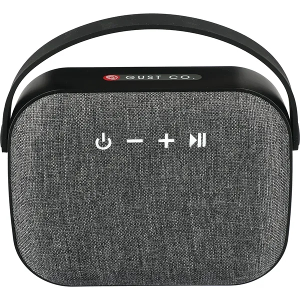 Black (Bk) color option for Woven Fabric Bluetooth Speaker