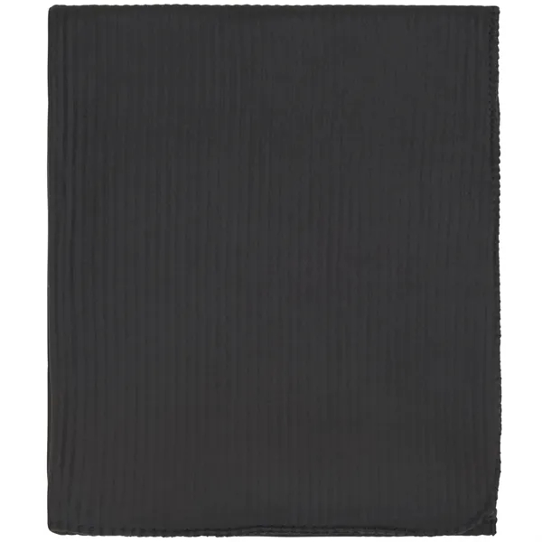Black (Bk) color option for Ribbed Fleece Blanket