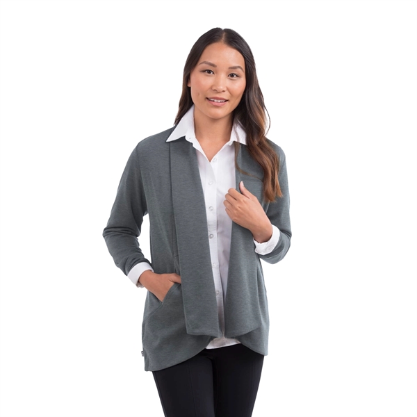 Heather Dark Charcoal (988) color option for Women's Equinox Knit Blazer